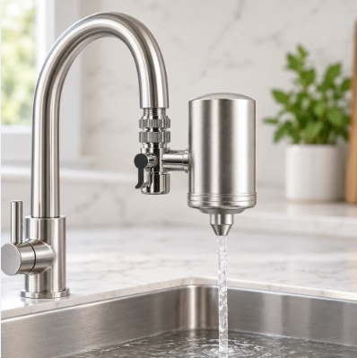 AquaVital on a fixed kitchen faucet