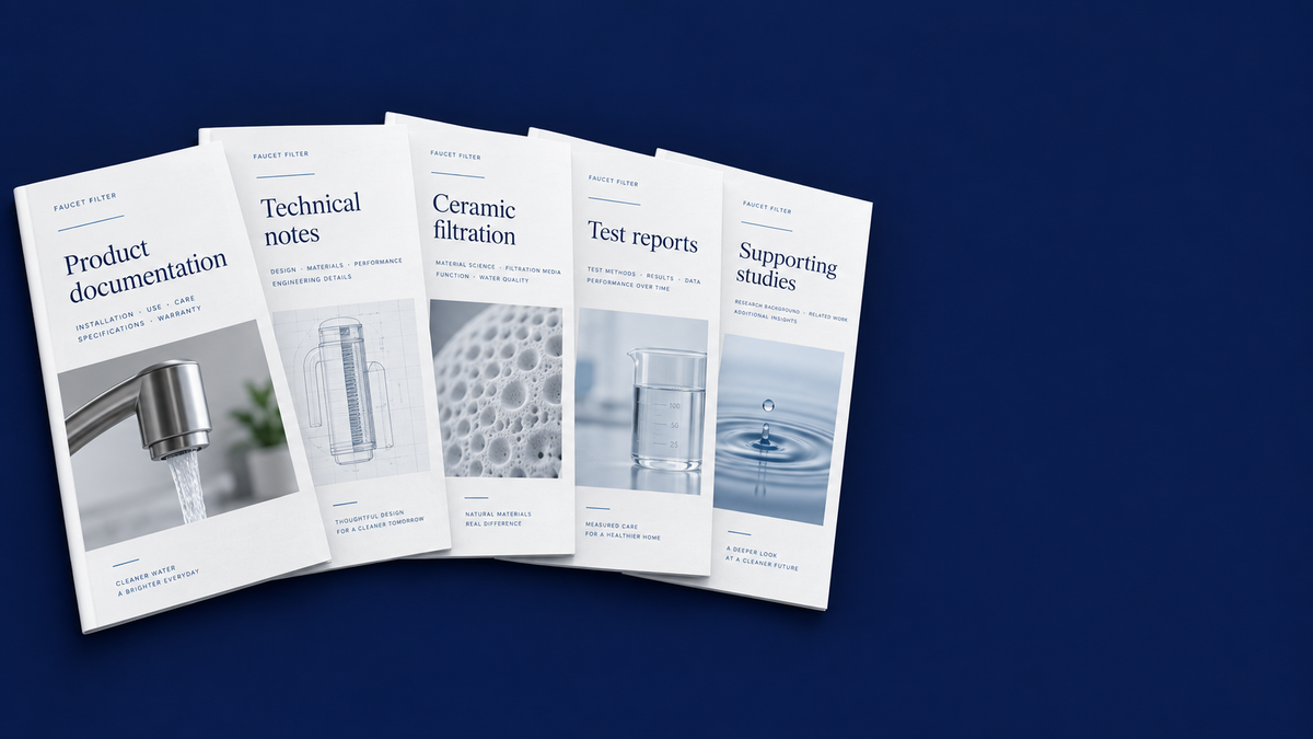 Illustrative faucet filter research